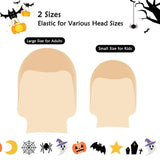 PACETAP 2 Pieces Bald Caps Makeup Latex Bald Caps Bald Head Wig Cap Halloween Makeup Blad Cap Cosplay Accessory for Kids Adults Teens (Small+Large size)
