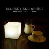 4” Rechargeable RGB LED Cube Night Light – Child-Friendly Waterproof Color Changing Mood Lamp