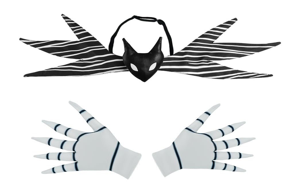 Jack Skellington Bow Tie – Nightmare Before Christmas Cosplay Costume Accessory 🎃🖤