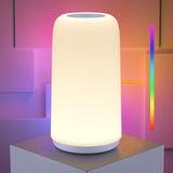 Modern RGB Touch Table Lamp – Dimmable Nightstand Light with Sleep Mode & 3 Brightness Levels