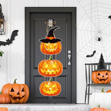 Halloween Door Hanger Set – 5PCS Hanging Paper Signs with Ghosts, Pumpkins & Bats for Fall Party Decor