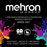 Mehron Clown White Lite – Professional Ultra-White Cream Makeup for Clowns, Mimes & Performers