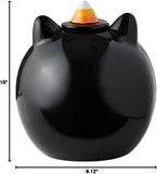 Member’s Mark Ceramic Halloween Candy Bowl – Black Cat Party Decoration (Trick-or-Treat Bowl)