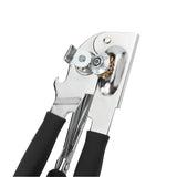 Heavy-Duty Manual Can Opener with Ergonomic Soft Handles & Easy-Turn Crank