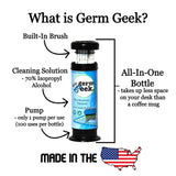 Germ Geek Precision Electronics Cleaning Kit with Anti-Static Brush, Multi-Purpose Cleaner for Keyboards, Laptops, Phones, and Devices