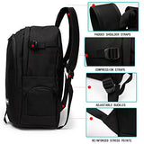 RICKYH Style Lightweight Backpack for Men & Women – Multi-Compartment College & Travel Daypack with Laptop Sleeve (Black)
