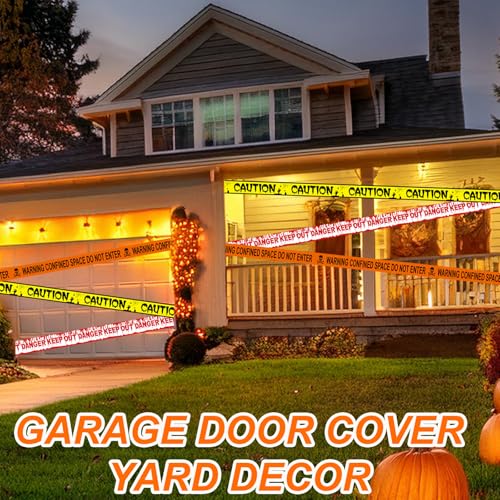 Halloween Fright Tape Bundle – 3 Rolls “Keep Out”, “Caution”, “Warning” Scary Party Decoration Set