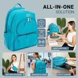 Alira Women’s Lunch Backpack with Insulated Cooler & Belt Bag – Premium Neoprene Work & Travel Laptop Backpack (17”)