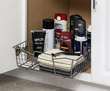ClosetMaid Nickel Pull-Out Cabinet Organizer – Heavy-Duty Slide-Out Drawer for Kitchen, Bathroom & Pantry Cabinets