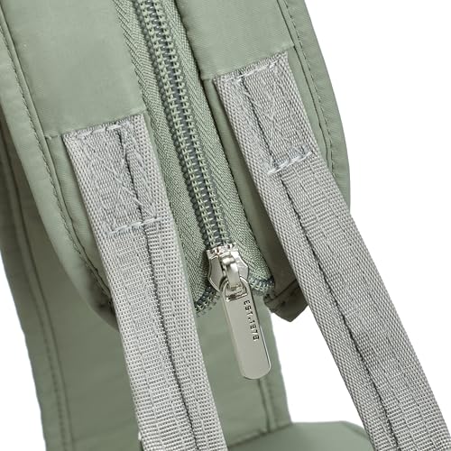 Travelon Roam Convertible Anti-Theft Backpack & Sling – Ultra-Light RFID Secure Daypack with Slash-Resistant Design (Moss)