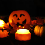 Homemory LED Pumpkin Lights – Remote-Controlled Flameless Jack-O’-Lantern Lights with Timer & Adjustable Brightness (Warm Orange Glow)