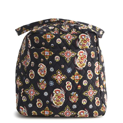 Vera Bradley Premium Cotton Large Original Duffel Bag – Quilted Travel Bag (North Star Sky)