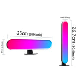 RGB IC Music Sync Light Bars (2-Pack) – USB Powered Ambient Desk & TV Lighting with App & Remote Control – Black