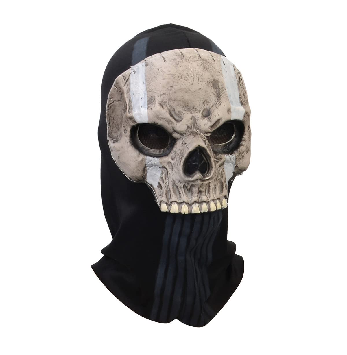 Ghost Skull Tactical Mask – Full Face Cosplay Mask for Halloween, War Games & Outdoor Sports (Mask-D)
