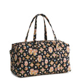 Vera Bradley Premium Cotton Large Original Duffel Bag – Quilted Travel Bag (North Star Sky)