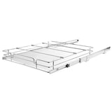 Heavy-Duty Pull-Out Cabinet Organizer – Chrome-Plated Steel Slide-Out Shelf for Kitchen & Under-Sink Storage (18.5” W x 21” D)