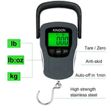 Digital Luggage Scale (110lb/50kg) – Portable Hanging Baggage Weight Scale with Backlit LCD Display for Travel & Suitcases