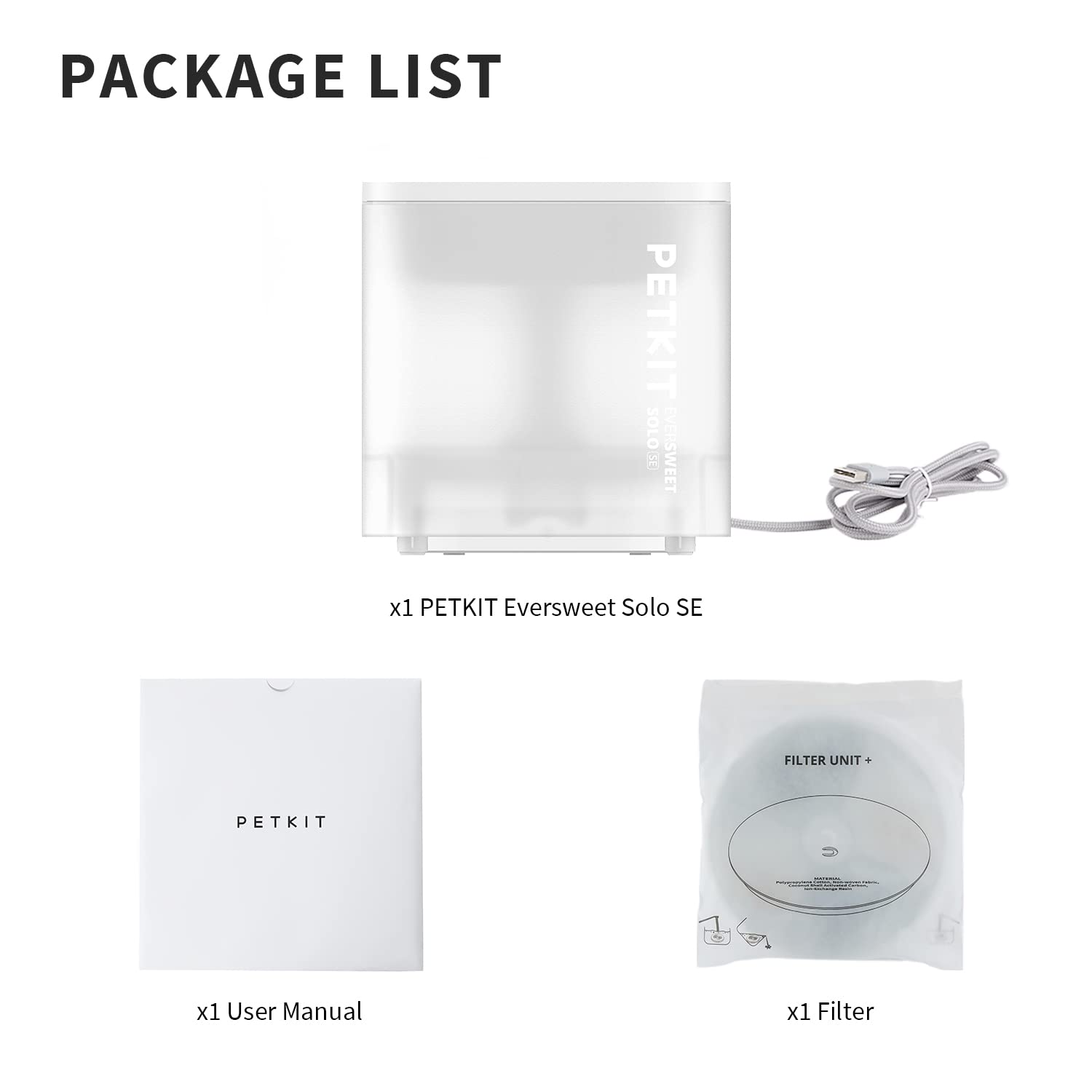 PETKIT Wireless Pump 3.0 Compact Cat Water Fountain 1.85L – Ultra-Quiet 25dB Indoor Hydration System (White)