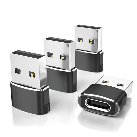 USB-A to USB-C Adapter – Aluminum USB-C Converter for Charging & Data Transfer