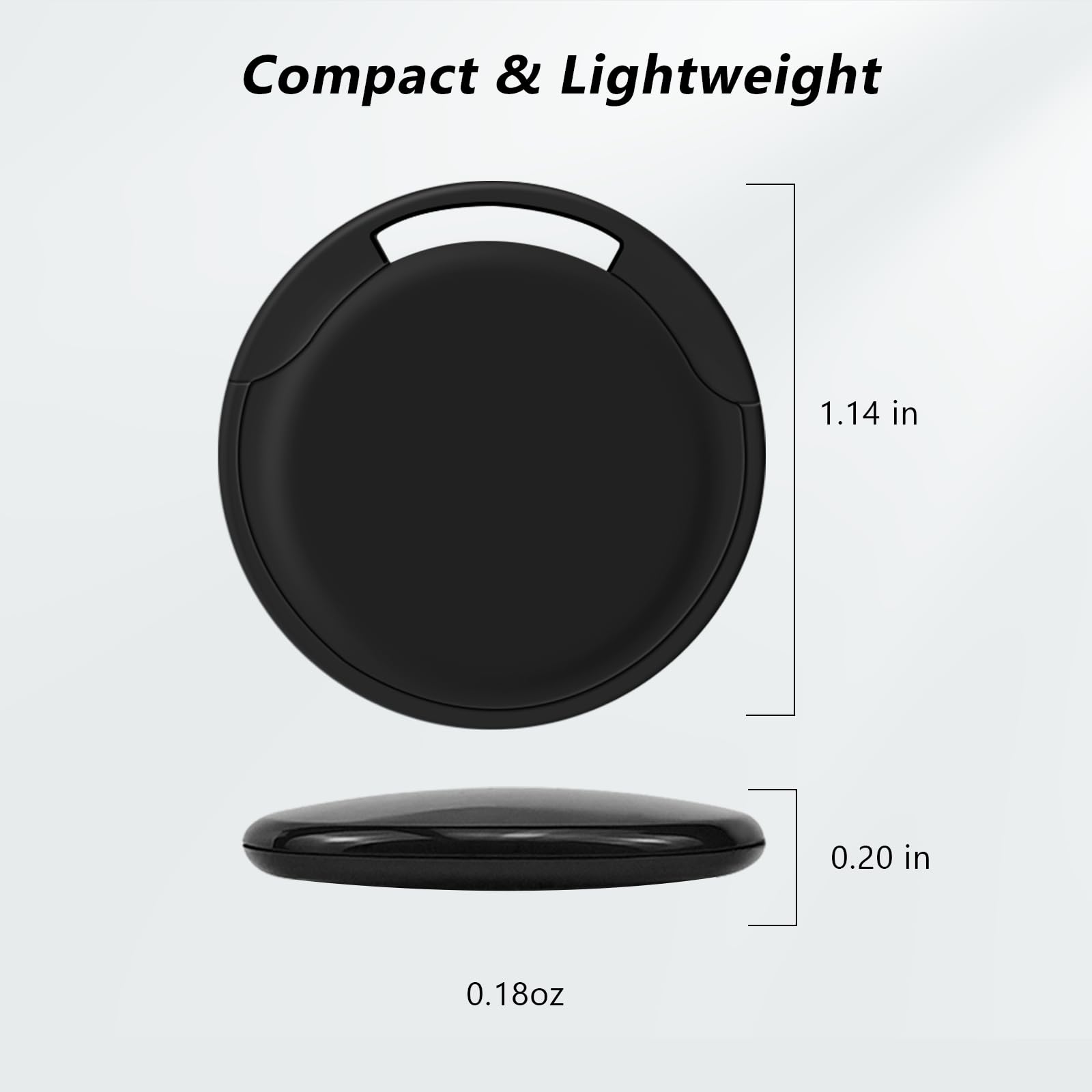 Apple Find My Bluetooth Tracker Tag 4 Pack, Waterproof IP67 Smart Item Locator with Replaceable Battery and Anti-Loss Alert