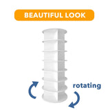 7-Tier Rotating Shoe Rack Tower – 360° Spinning Vertical Shoe & Handbag Organizer for Closets