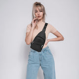 BANELU Small Sling Backpack for Women – Water-Resistant Crossbody Chest Bag for Travel, Hiking & Daily Use (Black)