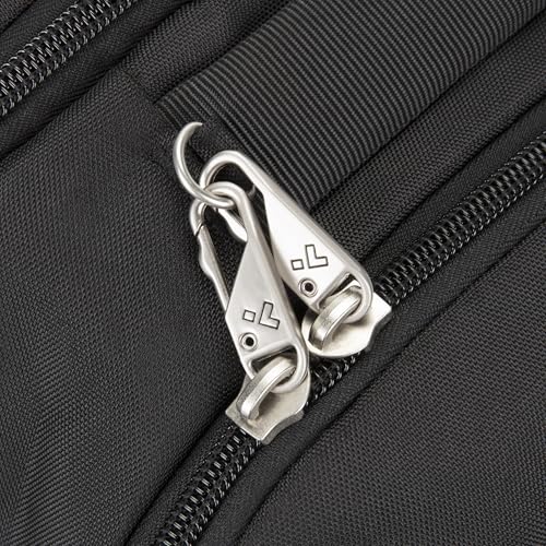 Travelon Classic Large Anti-Theft Backpack – Secure RFID Travel & Commuter Backpack with Dual Laptop Sleeves (Black)