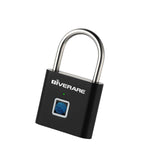 Rechargeable Fingerprint Smart Padlock, Keyless Biometric Security Lock with USB Charging for Gym, Luggage, Bike & Storage
