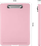 Light Pink Storage Clipboard with Low-Profile Clip