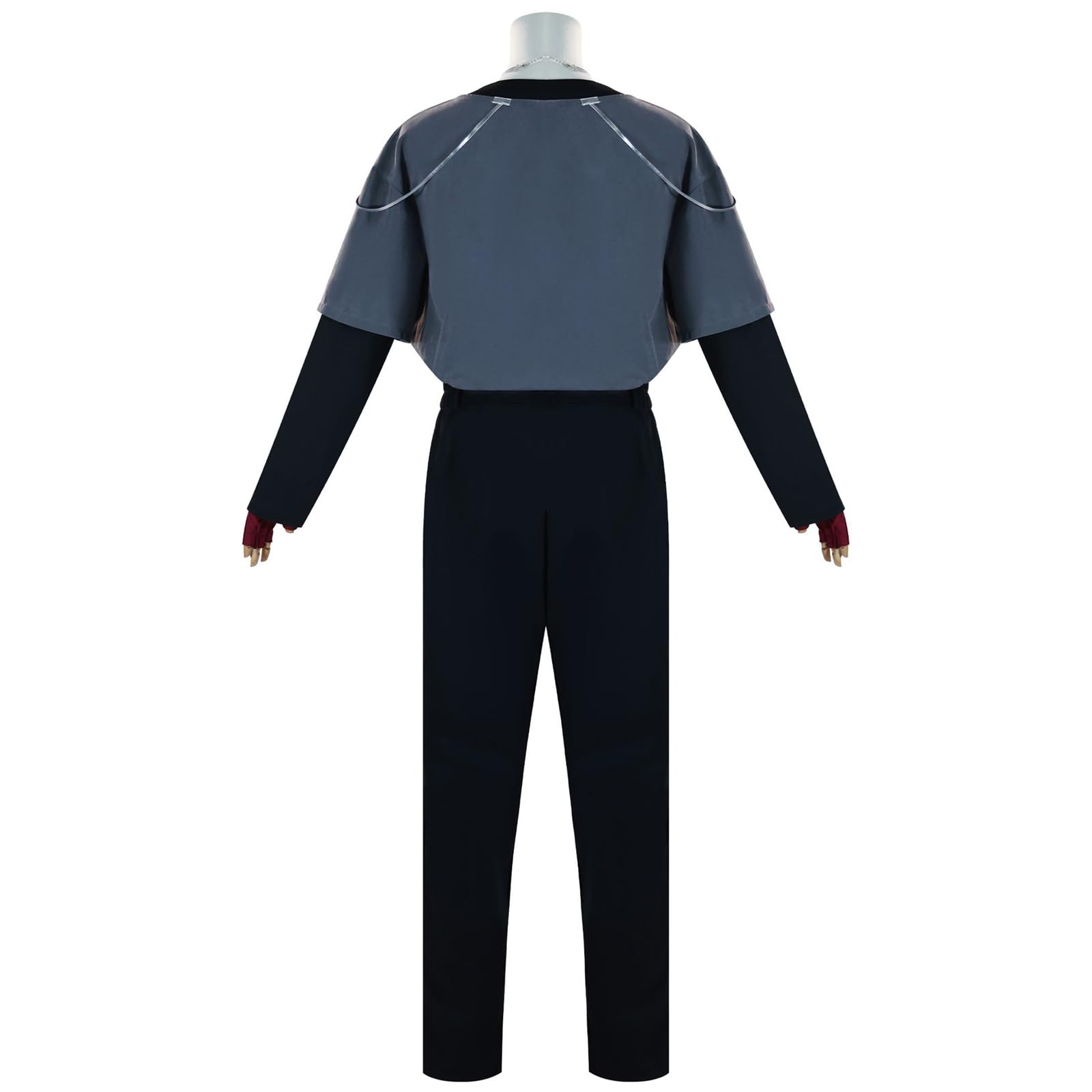 Men’s Gray Cosplay Costume – Classic Cotton Blend Outfit for Halloween & Daily Wear 🎭✨