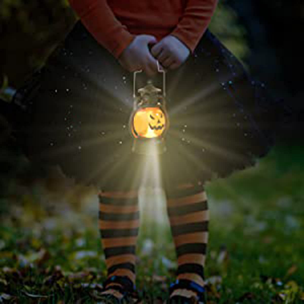 Handheld Pumpkin Lantern Lights – 3 Pack Portable Halloween Pumpkin Lamps (Battery Operated)