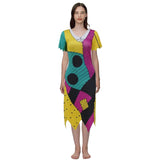 Women’s Patchwork Sally-Inspired Dress – Halloween & Christmas Carnival Costume 🎃💃