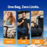 Diamond Ripstop Large Packable Duffel Bag 75L – Ultra-Tough Weatherproof Travel & Sports Bag (International Orange)