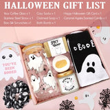 Pink Halloween Gift Box for Women – 7-Piece “Spooky Season” Gift Set with Ghost Cup, Candle, Socks, Bath Bomb & Greeting Card
