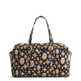 Vera Bradley Premium Cotton Large Original Duffel Bag – Quilted Travel Bag (North Star Sky)