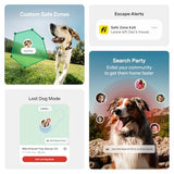 Fi Series 3+ Smart GPS Dog Collar Pink with Real-Time Tracking, Escape Alerts & Health Monitoring System
