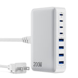 65W 8-Port USB Charging Station – GaN III Fast Charger with 4 USB-C & 4 USB-A Ports