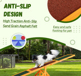 Wooden Dog Agility Seesaw – 71" Weather-Resistant Training & Exercise Equipment for Dogs, Outdoor Natural Wood Balance Board