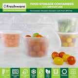 Freshware 16oz Deli Food Storage Containers – 36 Pack BPA-Free Leak-Proof Set