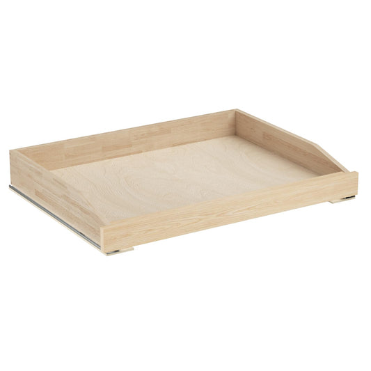 Lovmor Extra-Wide Single Pull-Out Cabinet Organizer with Soft-Close – Solid Wood Base Shelf Storage