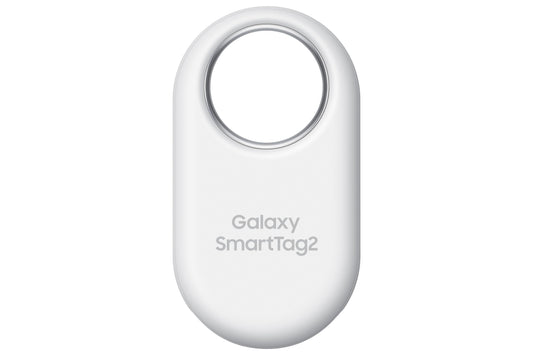 Samsung Galaxy SmartTag2 Bluetooth Tracker, SmartThings Find Compatible Item Locator with 500-Day Battery & Waterproof Design – White