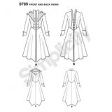 Simplicity 8769 Women’s Medieval Cosplay Coat Sewing Pattern – DIY Fantasy Queen of the North Costume