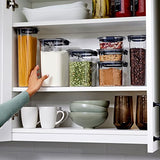 Brilliance Airtight Pantry Containers Set – 3 x 16-Cup Tritan Storage with Scoops (Clear)