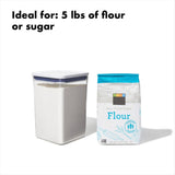 Airtight POP Food Storage Container 4.4 Qt – Stackable BPA-Free Pantry Canister (Clear)