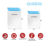 Roll-Up Vacuum Storage Bags for Travel – Compression Packing Bags Set