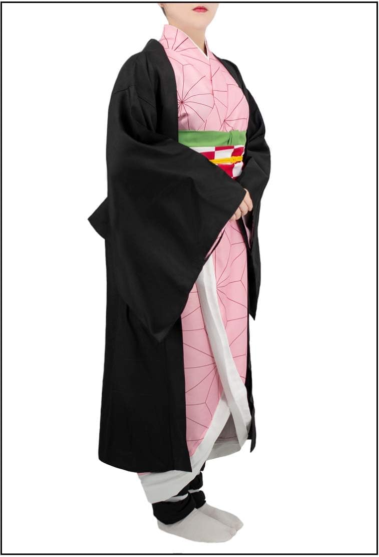 Pink Kimono Cosplay Outfit Set – Anime-Inspired Halloween Costume for Women 🎀✨