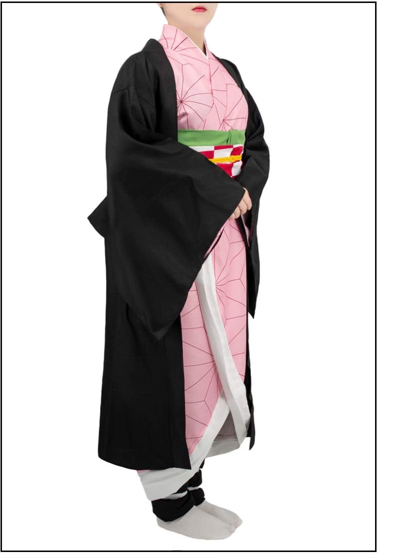 Pink Kimono Cosplay Outfit Set – Anime-Inspired Halloween Costume for Women 🎀✨