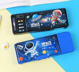 Blue Astronaut Pop-Up Pencil Case with Lock