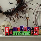 Reversible Wooden Table Sign – “Trick or Treat” & “Give and Thanks” Double-Sided Halloween & Thanksgiving Décor