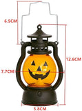 Handheld Pumpkin Lantern Lights – 3 Pack Portable Halloween Pumpkin Lamps (Battery Operated)